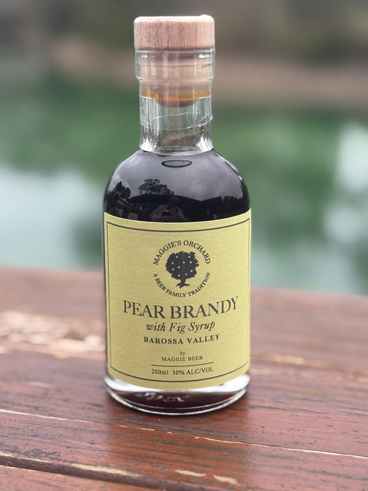 Pear Brandy with Fig Syrup