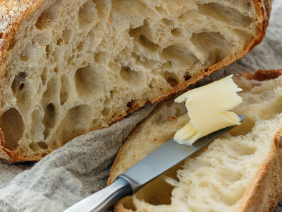 Handmade cheese, Artisan bread and butter